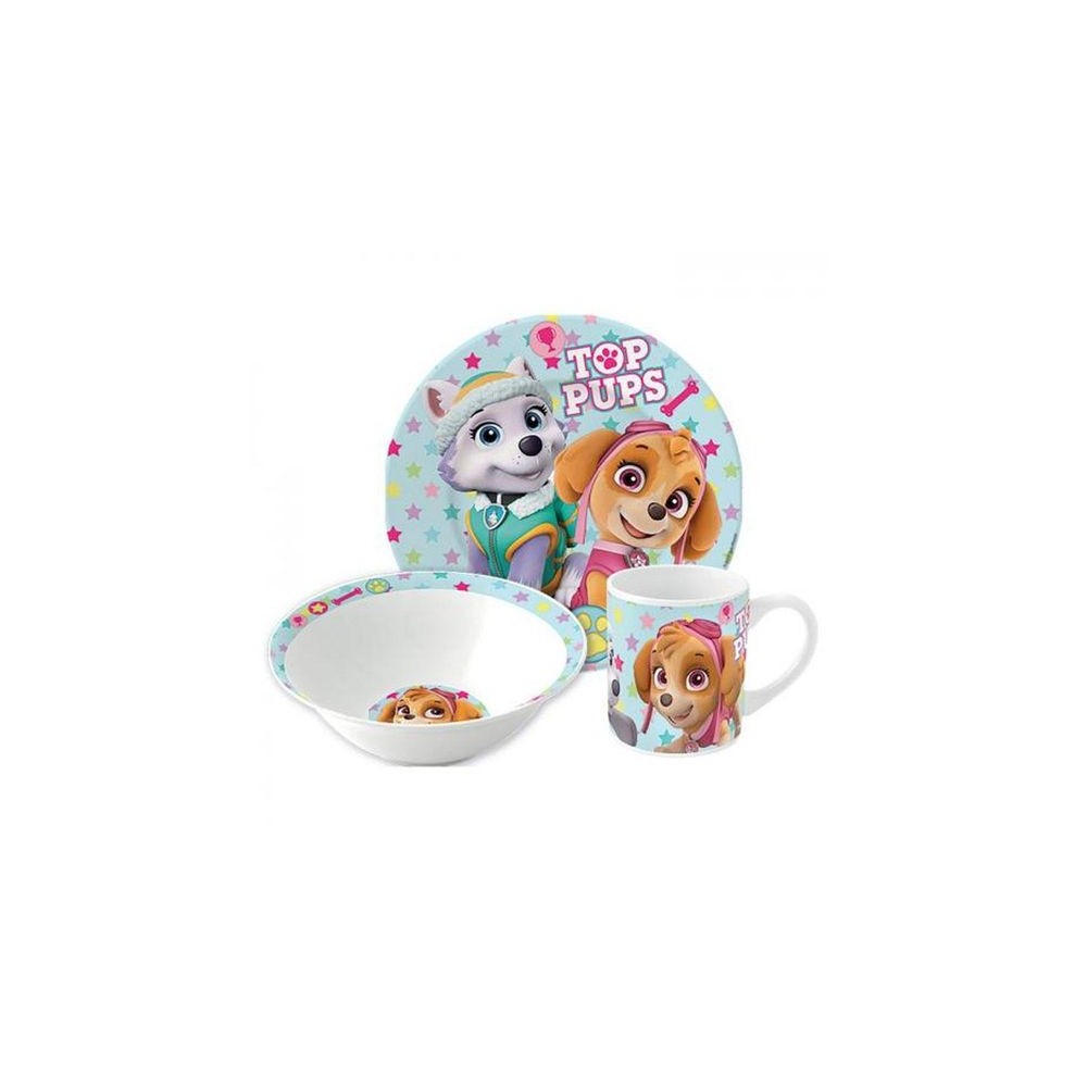 Paw Patrol Girl Stars porcelain dinner set in gift box