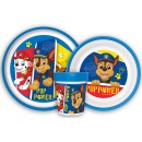 Paw Patrol Pup Power non-slip dinner set, micro plastic set