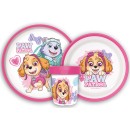 Paw Patrol Sketch non-slip dining set, micro plastic set