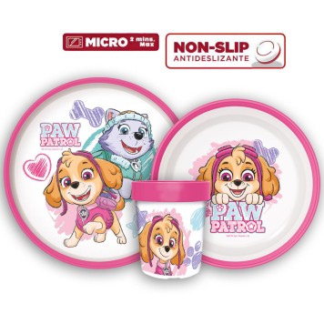 Paw Patrol Sketch non-slip dining set, micro plastic set