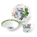 Minecraft Explore More porcelain dinner set in gift box
