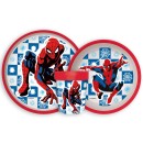 Spiderman Midnight Flyer non-slip dinner set, micro plastic set