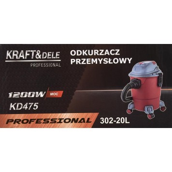 Odkurzacz przemysłowy 20L 1200W KD475