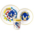 Sonic the Hedgehog non-slip dining set, micro plastic set