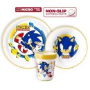 Sonic the Hedgehog non-slip dining set, micro plastic set