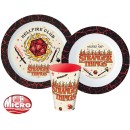 Stranger Things dinner set, micro plastic set, with 260 ml cup