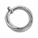 Victoria Silver-colored pendant with white stones