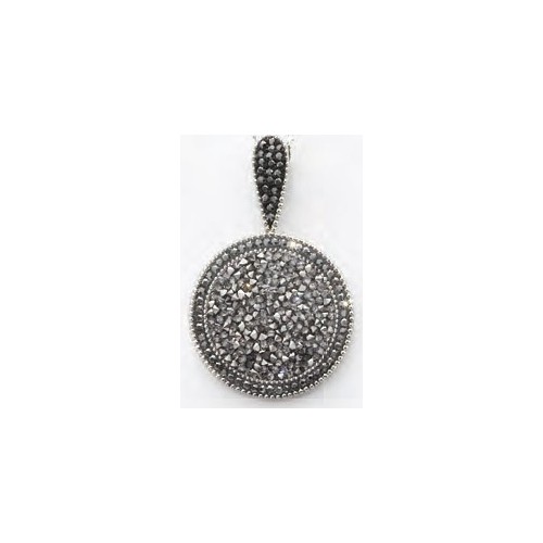 Victoria Silver-colored pendant with stones