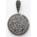 Victoria Silver-colored pendant with stones