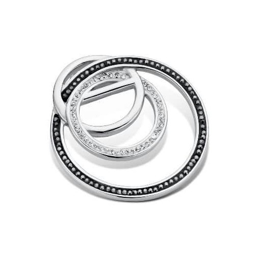 Victoria Round pendant with stones