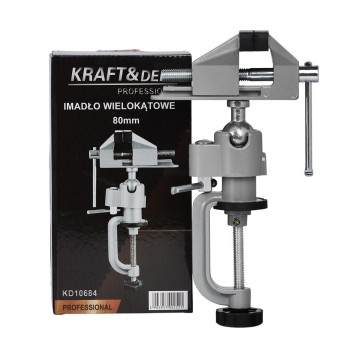 Imadło stołowe wielokątowe/obrotowe 80mm KD10684