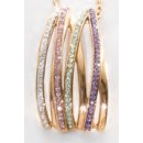 Victoria Rose gold colored stone pendant