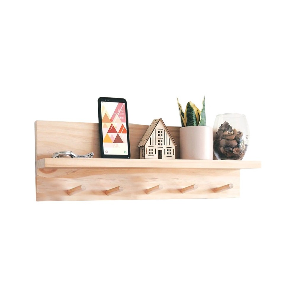 Hanger Lolia pakoworld natural 49x11x14cm Hanger Lolia pakoworld natural 49x11x14cm