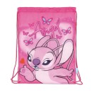 Disney Lilo and Stitch Pink Angel sports bag, gym bag 44 cm