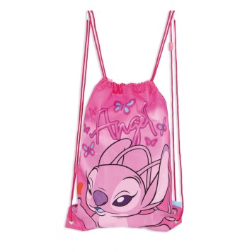 Disney Lilo and Stitch Pink Angel sports bag, gym bag 44 cm