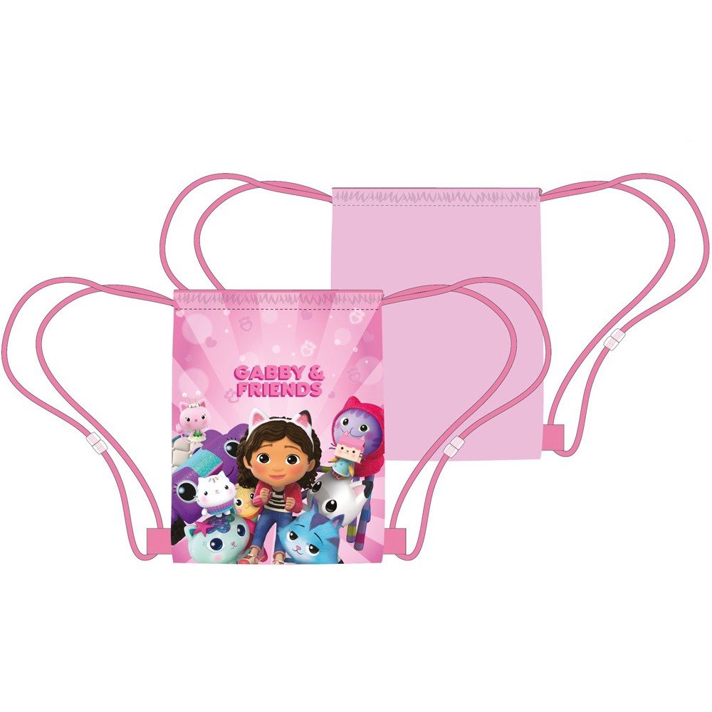 Gabby's Dollhouse Colorful World sports bag, gym bag 40 cm