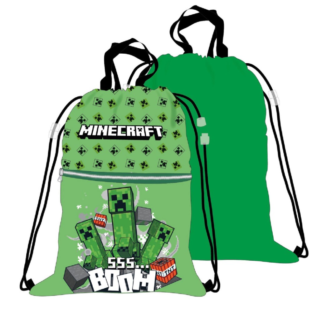 Minecraft Boom Deluxe sports bag, gym sack 45 cm