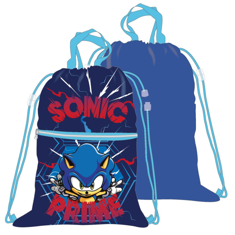 Sonic the Hedgehog Prime Deluxe sports bag, gym sack 45 cm