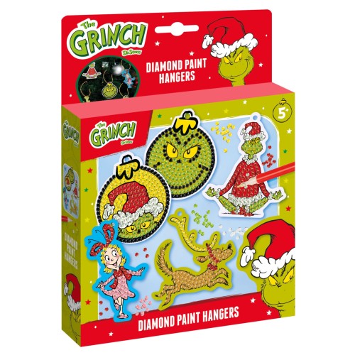 The Grinch Dr Seuss diamond painting set with hanger