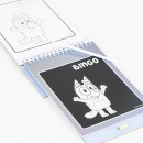Bluey Bingo scratch card art and coloring set