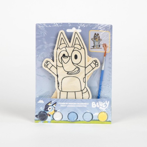 Bluey Fun paintable wood figure