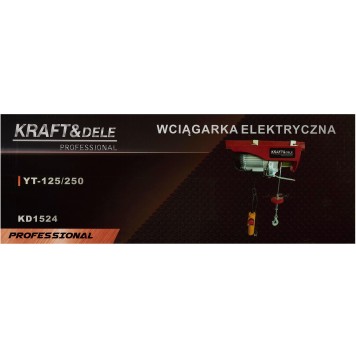 Wyciągarka elektryczna linowa 250kg KD1524
