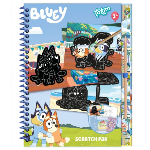 Bluey Fun scratch art kit and activity set