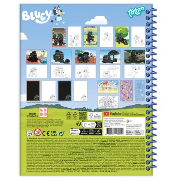 Bluey Fun scratch art kit and activity set