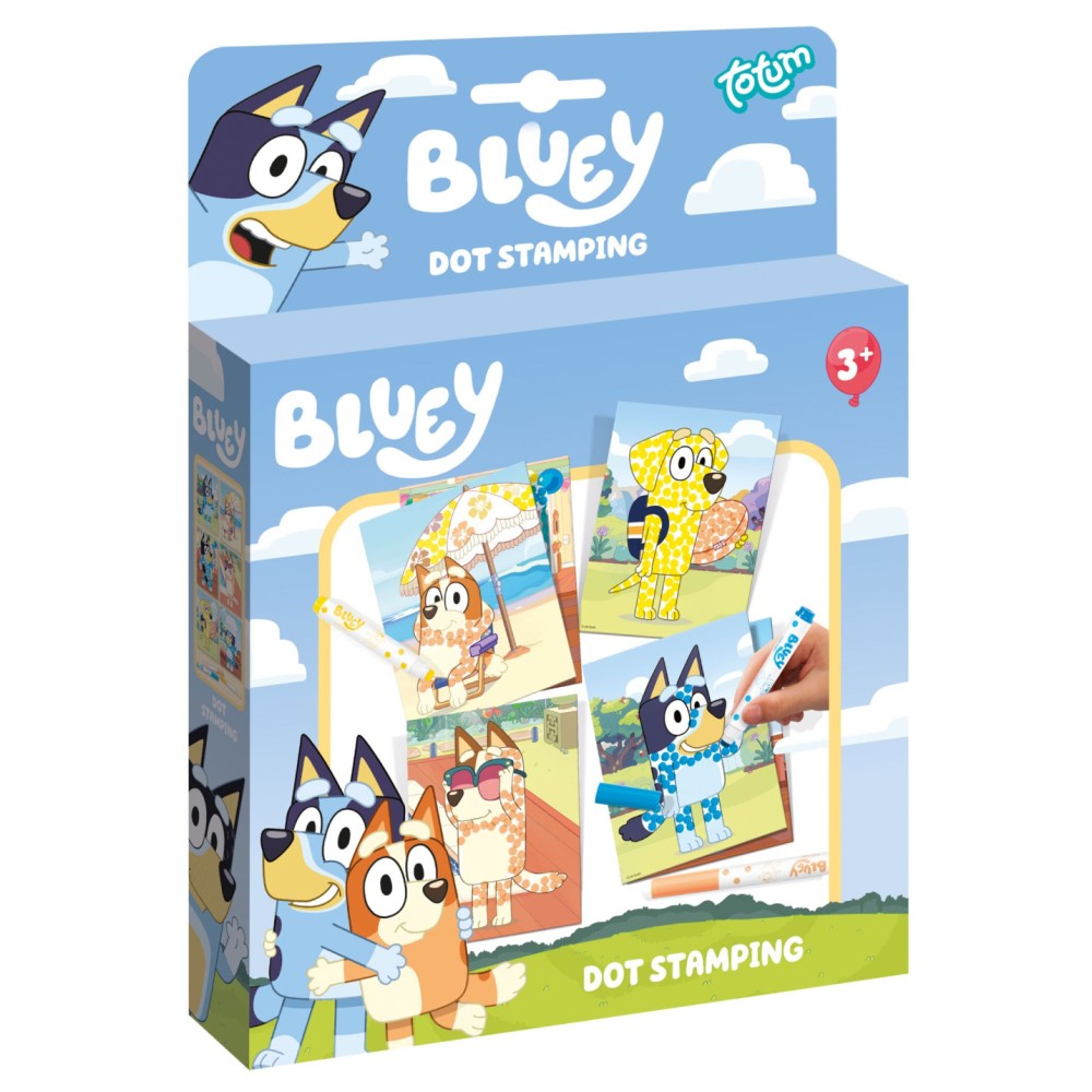 Bluey Rest dot stamp creative set