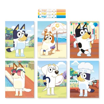 Bluey Rest dot stamp creative set