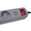 Przedłużacz z  gniazdami USB  1,5m KD4033