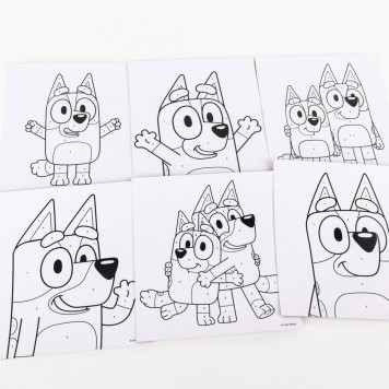 Bluey To Wave paint by numbers set