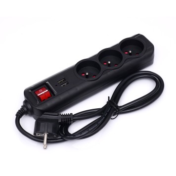 Przedłużacz z  USB 1,5m 3 gniazda KD4031