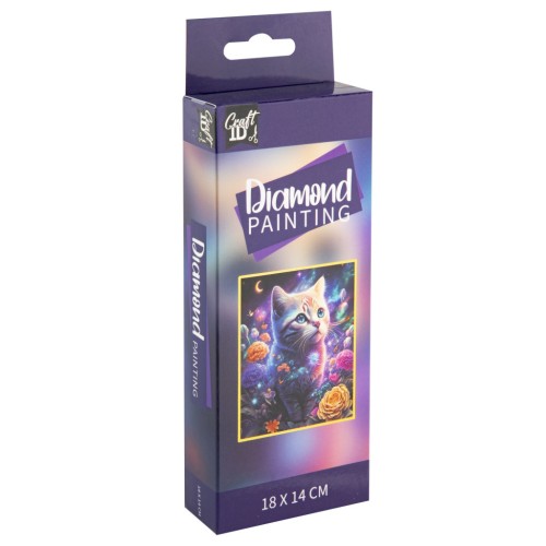 Cat Craft diamond painting 18x14 cm