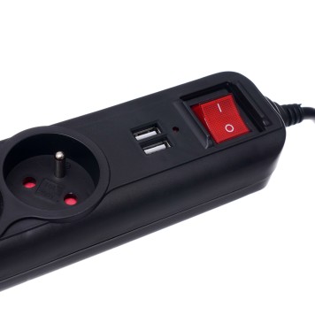 Przedłużacz z  USB 1,5m 3 gniazda KD4031