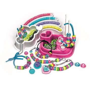 Crazy Chic Rainbow bracelet making creative set Clementoni