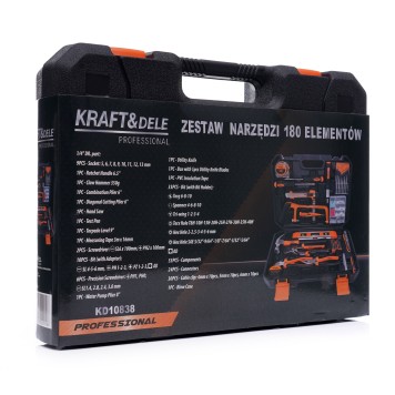 Zestaw narzędzi 180el.  KD10838