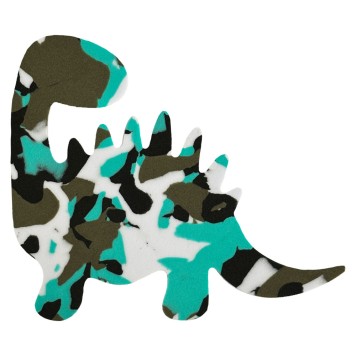 Colour Dinosaur Foam Shapes, Pack of 12