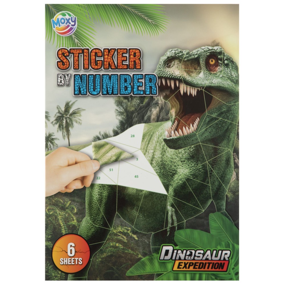 Dinosaur Expedition puzzle sticker set