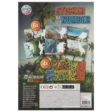 Dinosaur Expedition puzzle sticker set