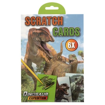 Dinosaur Expedition scratch art set