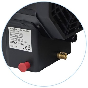 Nagrzewnica gazowa 25kW + reduktor KD11734