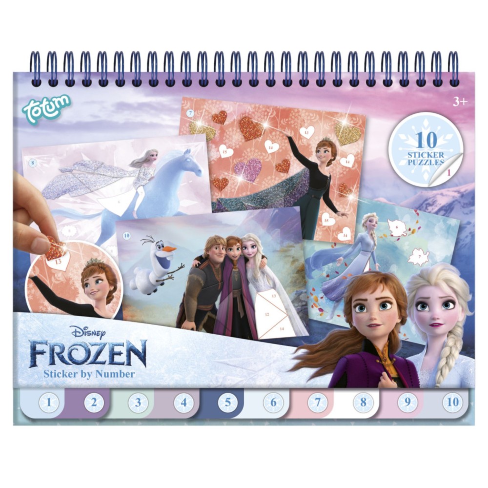 Disney Frozen Destiny puzzle sticker and coloring set