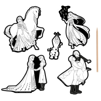 Disney Frozen Destiny scratch image stickers