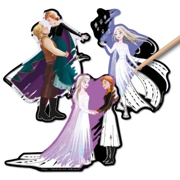 Disney Frozen Destiny scratch image stickers