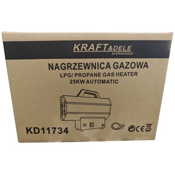 Nagrzewnica gazowa 25kW + reduktor KD11734