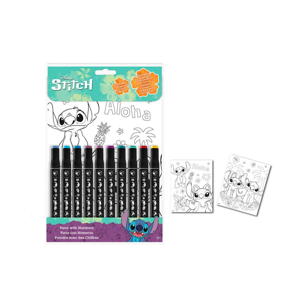 Disney Lilo and Stitch number coloring book