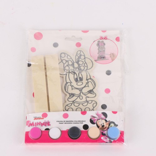 Disney Minnie  Cutie paintable wooden figure