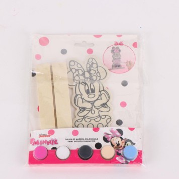 Disney Minnie  Cutie paintable wooden figure