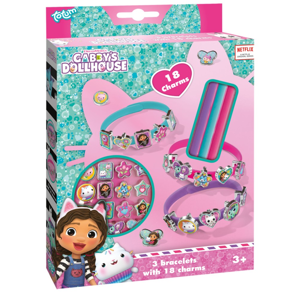 Gabby's Dollhouse Cats bracelet making kit